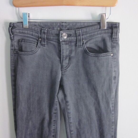 Armani Jeans AJ Womens Size 26 Gray Low Rise Straight Leg Slim Denim - Picture 7 of 10